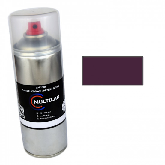 Lakier spray RAL 4007 Multilak 400ml POŁYSK do frontów meblowych, mebli