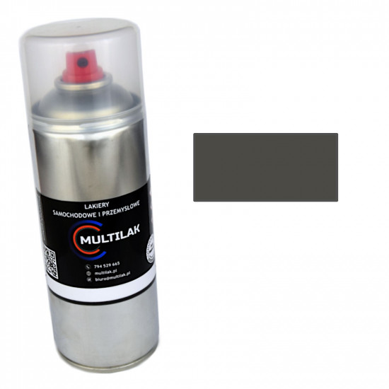 Lakier spray RAL 7022 Multilak 400ml POŁYSK do frontów meblowych, mebli