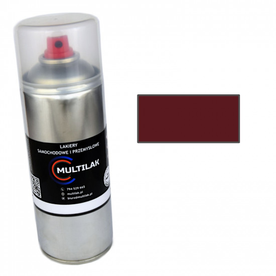 Lakier spray RAL 3005 Multilak 400ml MAT do frontów meblowych, mebli